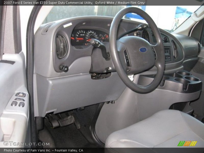 Oxford White / Medium Flint Grey 2007 Ford E Series Van E350 Super Duty Commercial Utility