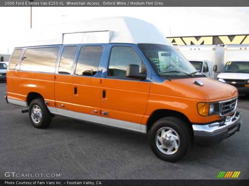 Oxford White / Medium Flint Grey 2006 Ford E Series Van E150 XL  Wheelchair Access