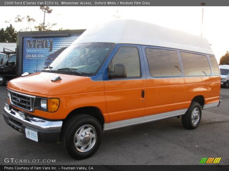 Oxford White / Medium Flint Grey 2006 Ford E Series Van E150 XL  Wheelchair Access