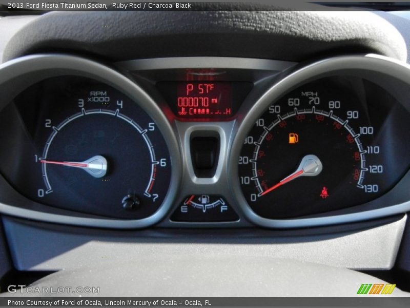  2013 Fiesta Titanium Sedan Titanium Sedan Gauges