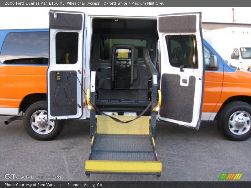 Oxford White / Medium Flint Grey 2006 Ford E Series Van E150 XL  Wheelchair Access