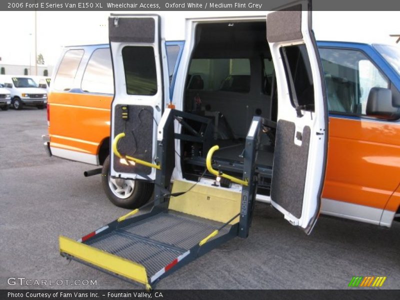 Oxford White / Medium Flint Grey 2006 Ford E Series Van E150 XL  Wheelchair Access