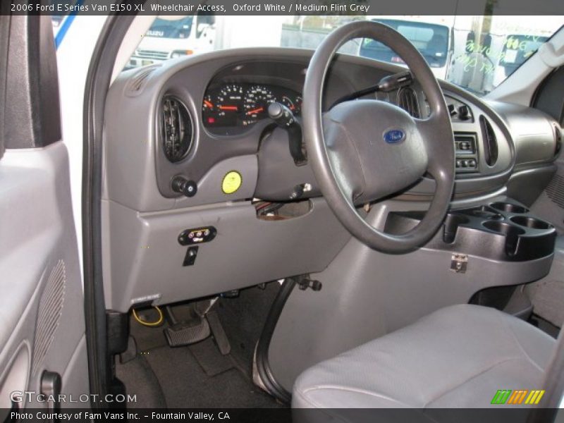 Oxford White / Medium Flint Grey 2006 Ford E Series Van E150 XL  Wheelchair Access