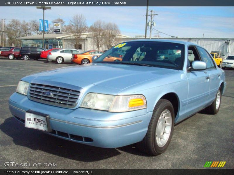 Light Blue Metallic / Dark Charcoal 2000 Ford Crown Victoria LX Sedan