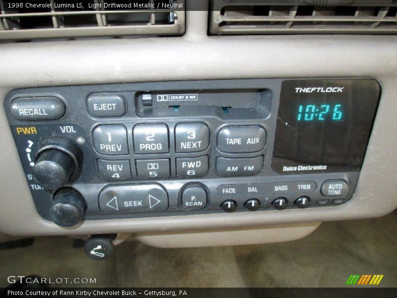 Audio System of 1998 Lumina LS