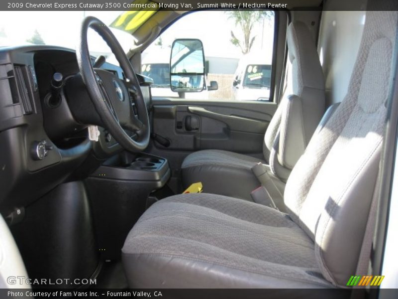 Summit White / Medium Pewter 2009 Chevrolet Express Cutaway 3500 Commercial Moving Van
