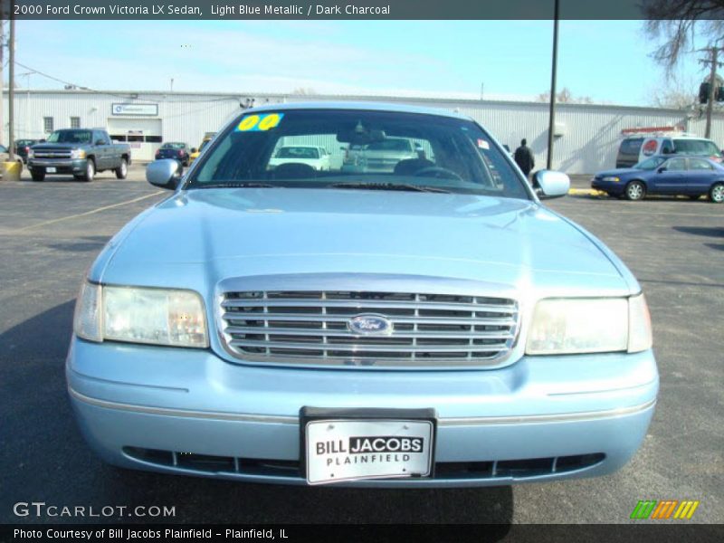 Light Blue Metallic / Dark Charcoal 2000 Ford Crown Victoria LX Sedan