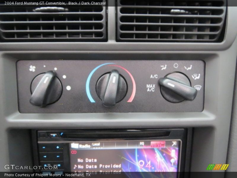 Black / Dark Charcoal 2004 Ford Mustang GT Convertible