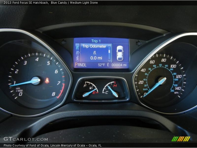 Blue Candy / Medium Light Stone 2013 Ford Focus SE Hatchback