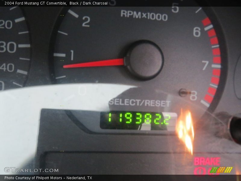 Black / Dark Charcoal 2004 Ford Mustang GT Convertible