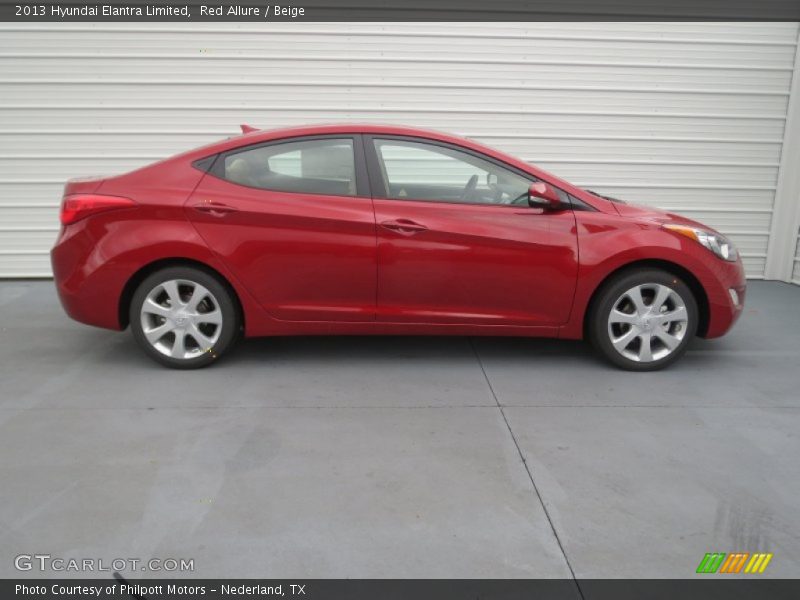 Red Allure / Beige 2013 Hyundai Elantra Limited