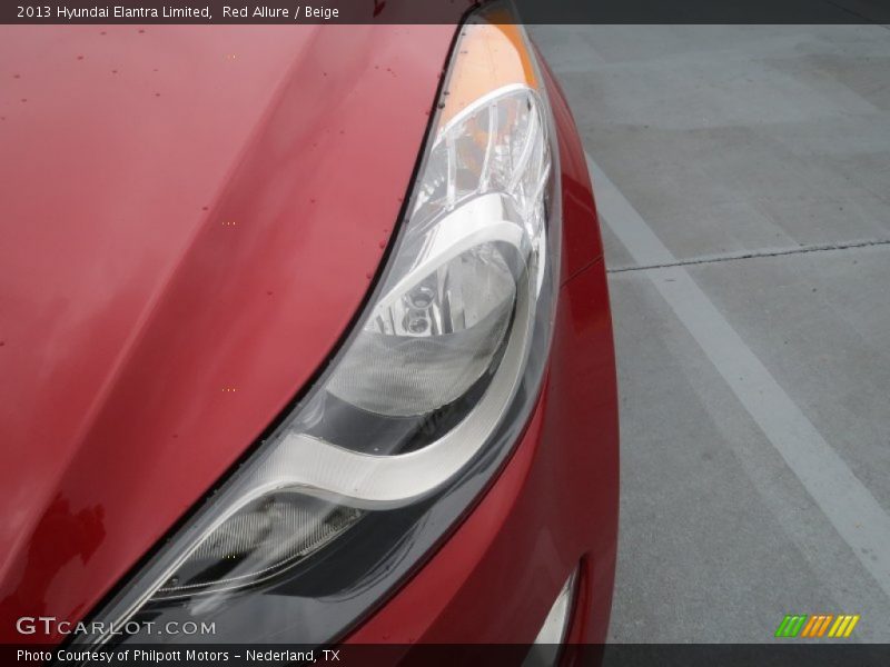 Red Allure / Beige 2013 Hyundai Elantra Limited