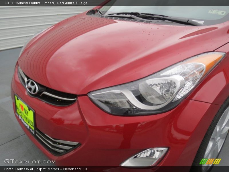 Red Allure / Beige 2013 Hyundai Elantra Limited