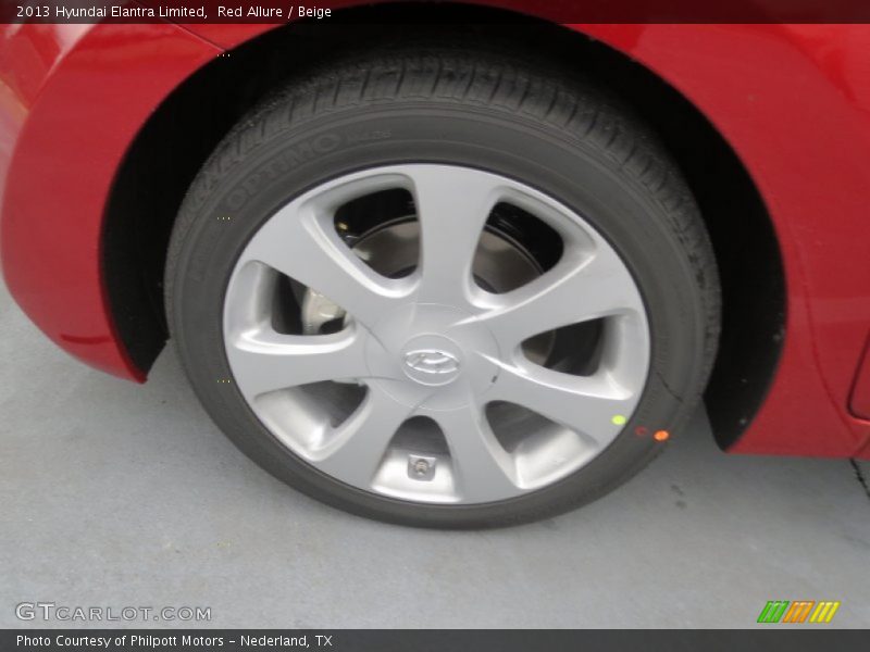 Red Allure / Beige 2013 Hyundai Elantra Limited