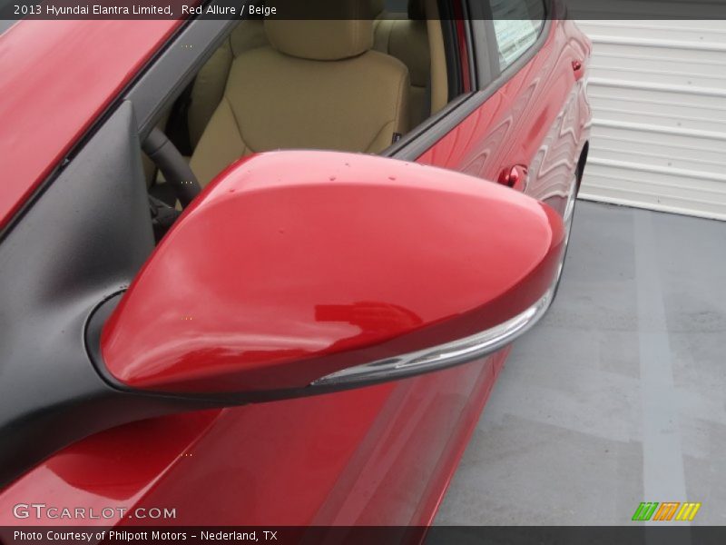 Red Allure / Beige 2013 Hyundai Elantra Limited