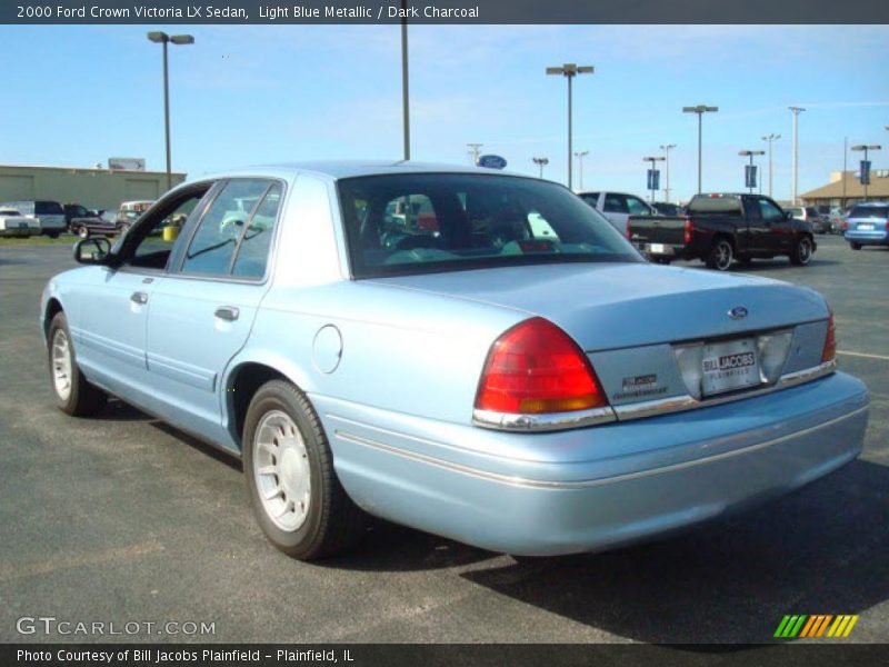 Light Blue Metallic / Dark Charcoal 2000 Ford Crown Victoria LX Sedan