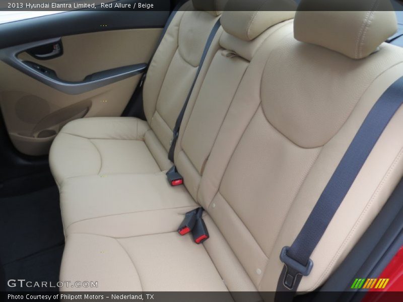 Red Allure / Beige 2013 Hyundai Elantra Limited