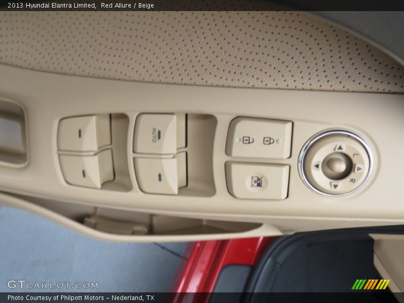 Red Allure / Beige 2013 Hyundai Elantra Limited