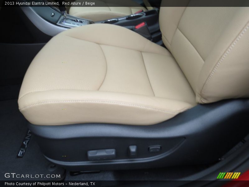 Red Allure / Beige 2013 Hyundai Elantra Limited