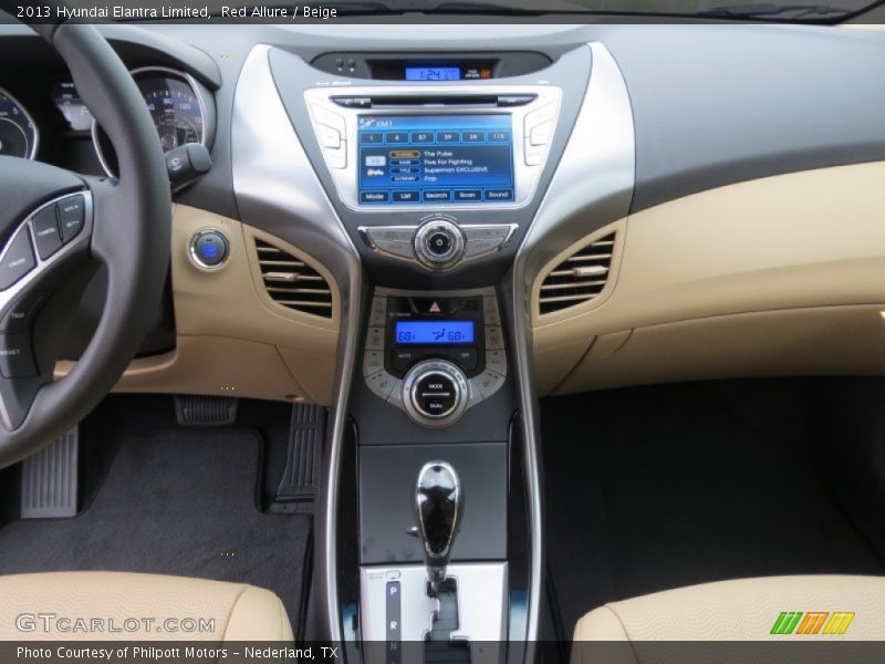 Red Allure / Beige 2013 Hyundai Elantra Limited