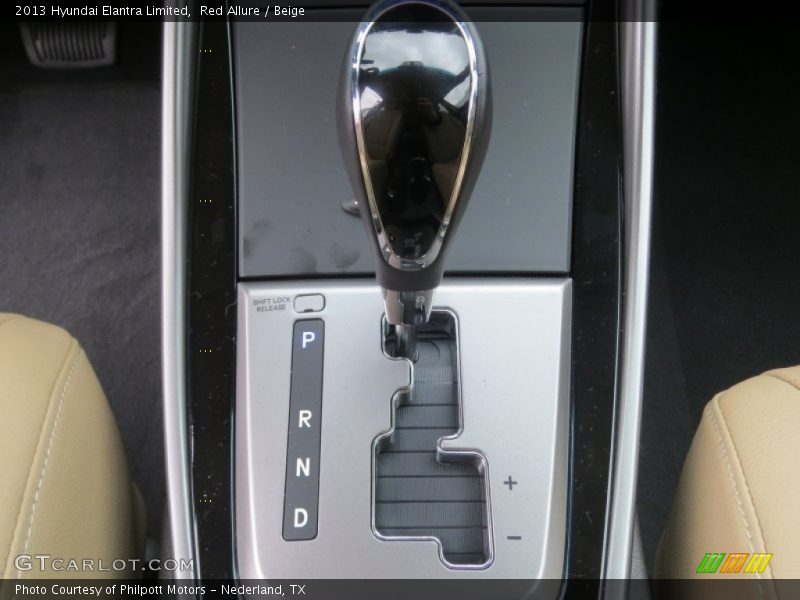 Red Allure / Beige 2013 Hyundai Elantra Limited
