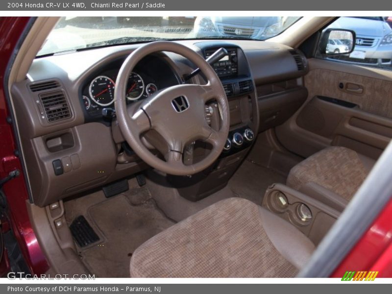 Chianti Red Pearl / Saddle 2004 Honda CR-V LX 4WD