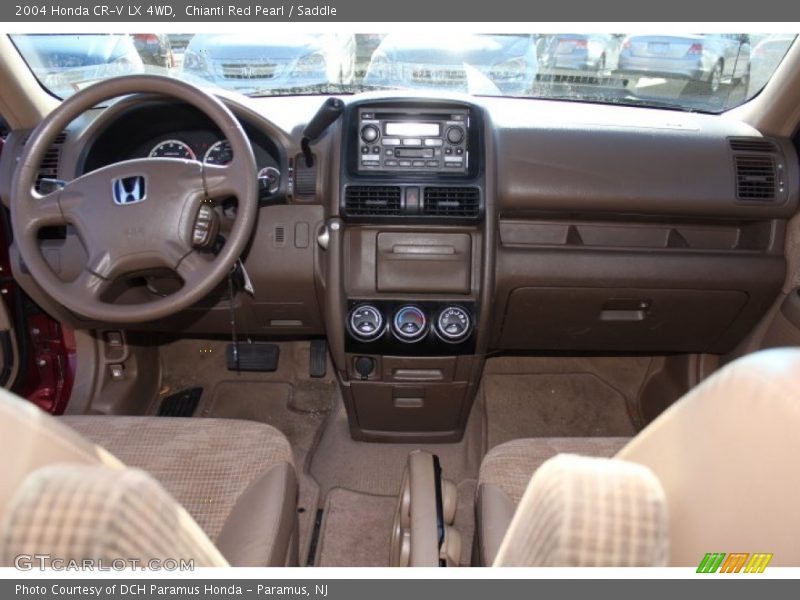 Chianti Red Pearl / Saddle 2004 Honda CR-V LX 4WD