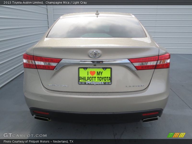 Champagne Mica / Light Gray 2013 Toyota Avalon Limited