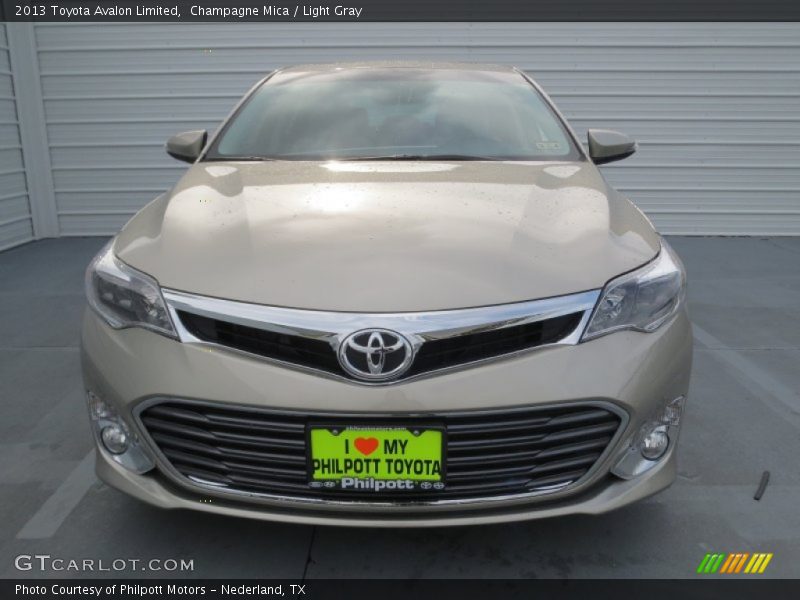 Champagne Mica / Light Gray 2013 Toyota Avalon Limited