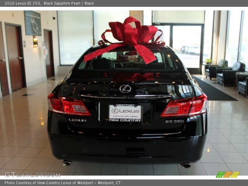 Black Sapphire Pearl / Black 2010 Lexus ES 350