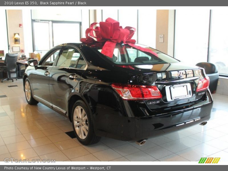 Black Sapphire Pearl / Black 2010 Lexus ES 350