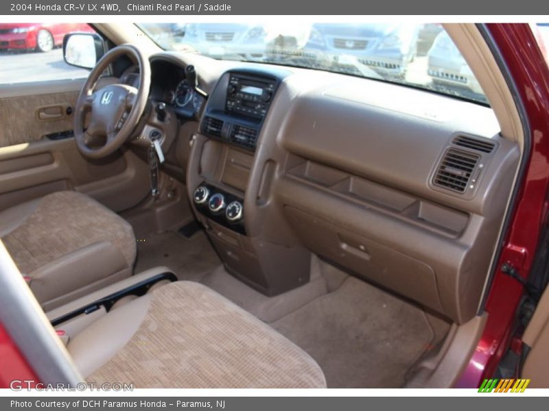 Chianti Red Pearl / Saddle 2004 Honda CR-V LX 4WD
