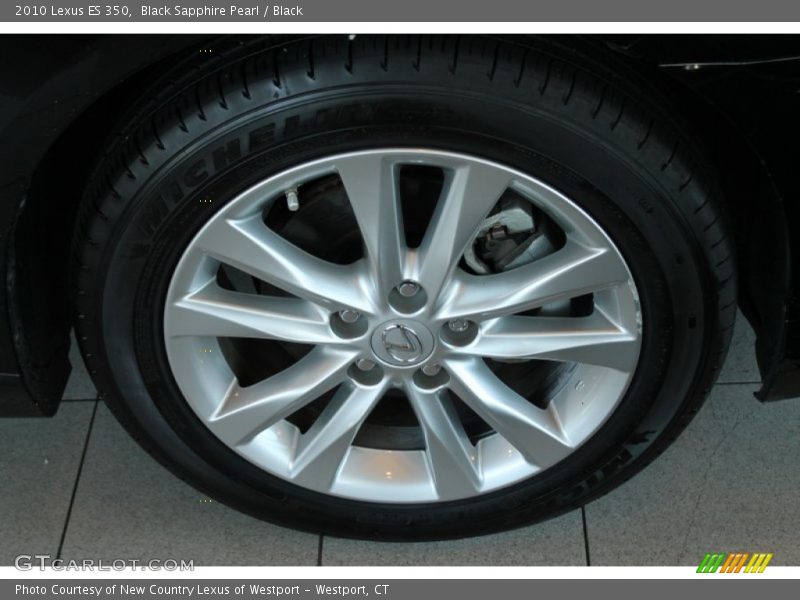 Black Sapphire Pearl / Black 2010 Lexus ES 350