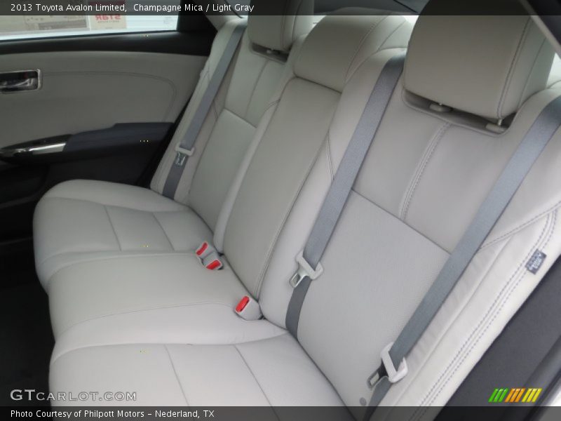 Rear Seat of 2013 Avalon Limited