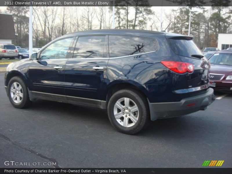 Dark Blue Metallic / Ebony 2012 Chevrolet Traverse LT AWD