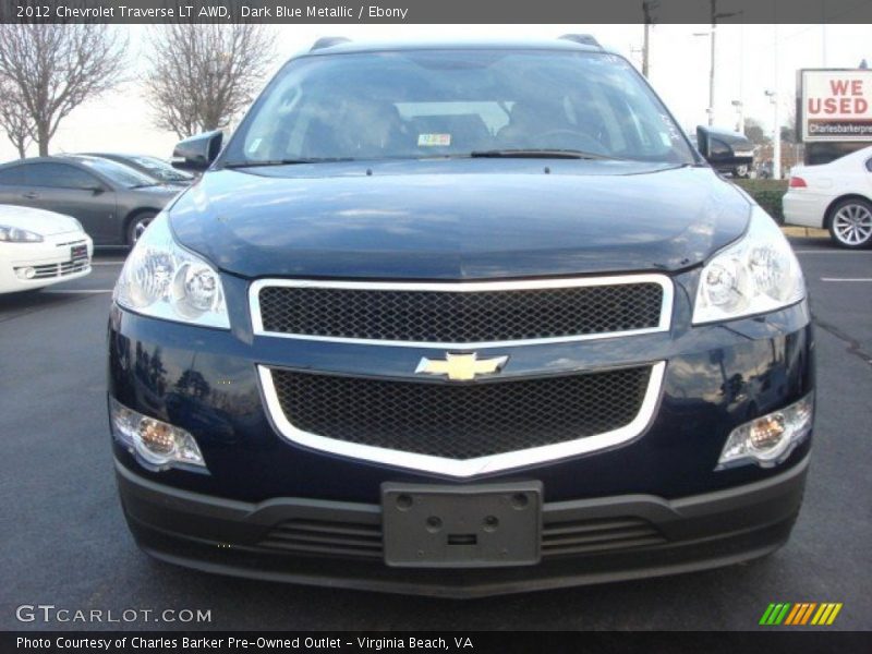 Dark Blue Metallic / Ebony 2012 Chevrolet Traverse LT AWD