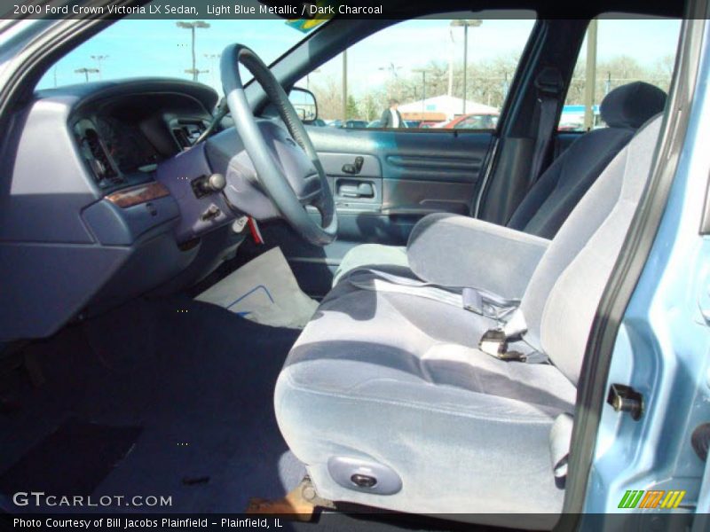 Light Blue Metallic / Dark Charcoal 2000 Ford Crown Victoria LX Sedan