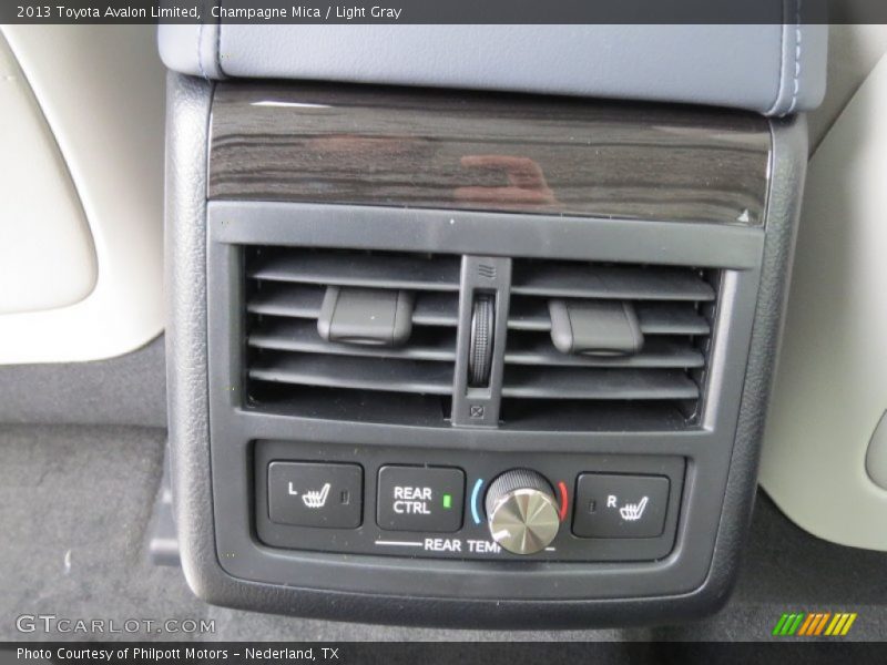 Controls of 2013 Avalon Limited