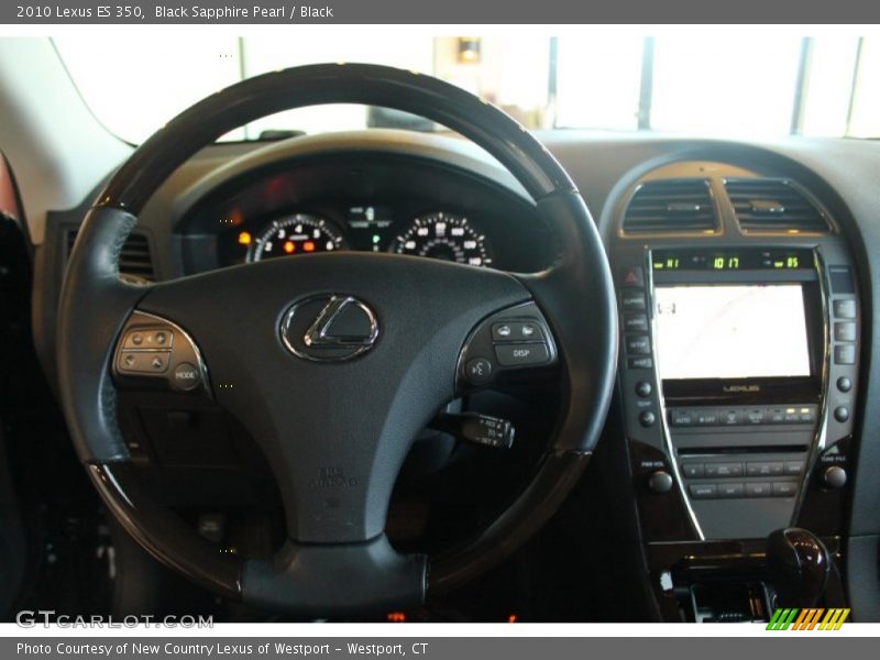 Black Sapphire Pearl / Black 2010 Lexus ES 350