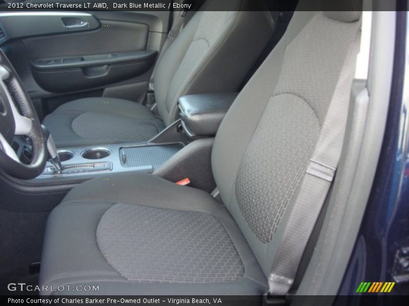 Dark Blue Metallic / Ebony 2012 Chevrolet Traverse LT AWD