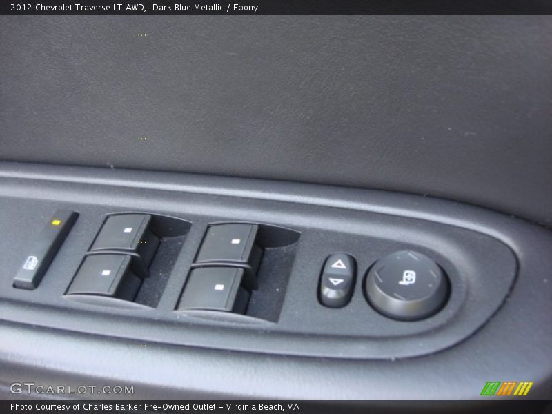 Dark Blue Metallic / Ebony 2012 Chevrolet Traverse LT AWD
