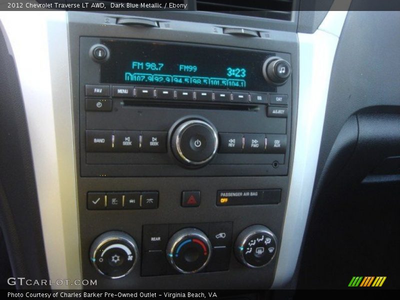 Dark Blue Metallic / Ebony 2012 Chevrolet Traverse LT AWD
