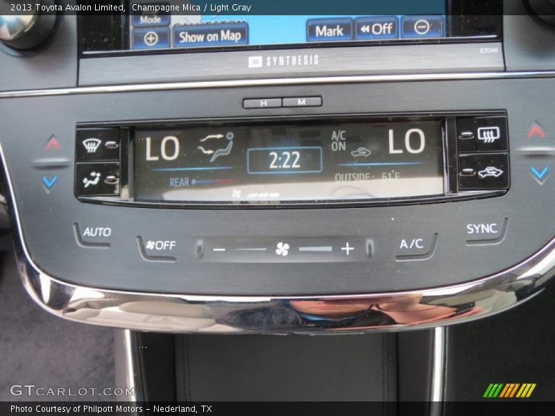 Controls of 2013 Avalon Limited