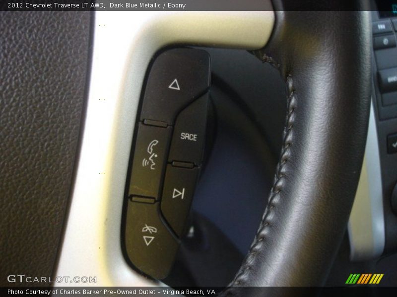 Dark Blue Metallic / Ebony 2012 Chevrolet Traverse LT AWD