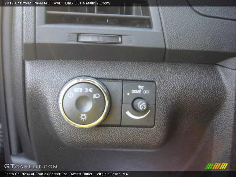 Dark Blue Metallic / Ebony 2012 Chevrolet Traverse LT AWD