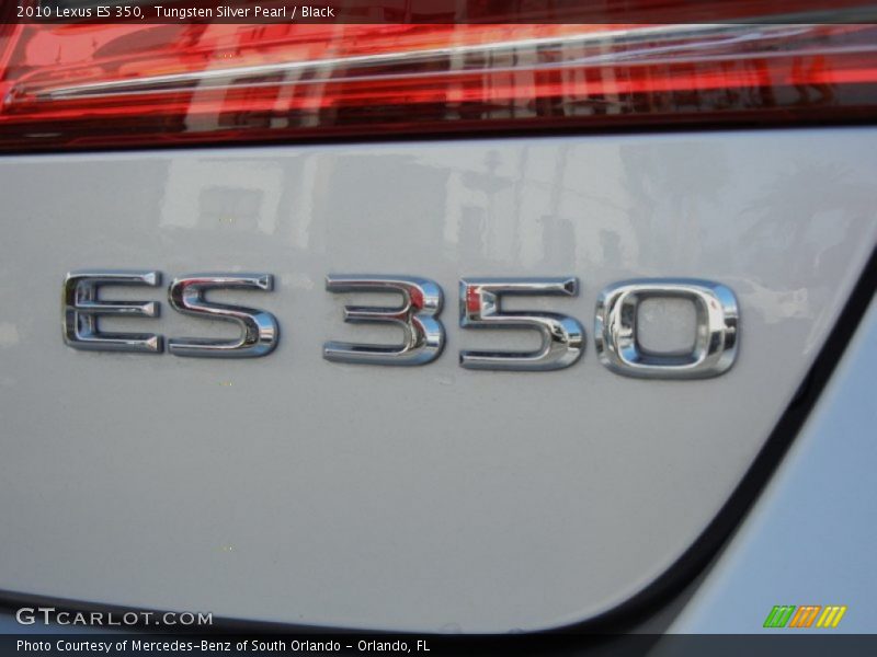 Tungsten Silver Pearl / Black 2010 Lexus ES 350