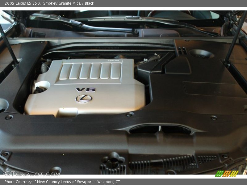 Smokey Granite Mica / Black 2009 Lexus ES 350