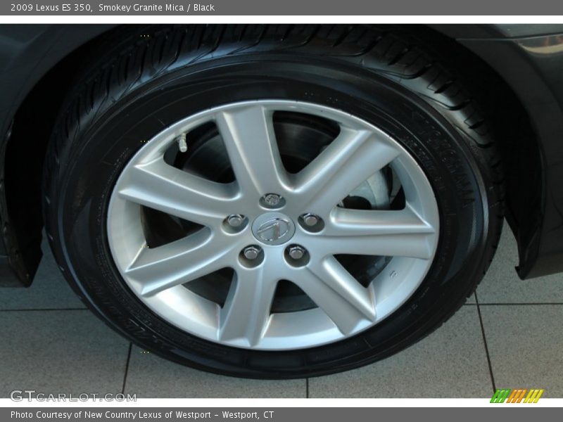 Smokey Granite Mica / Black 2009 Lexus ES 350