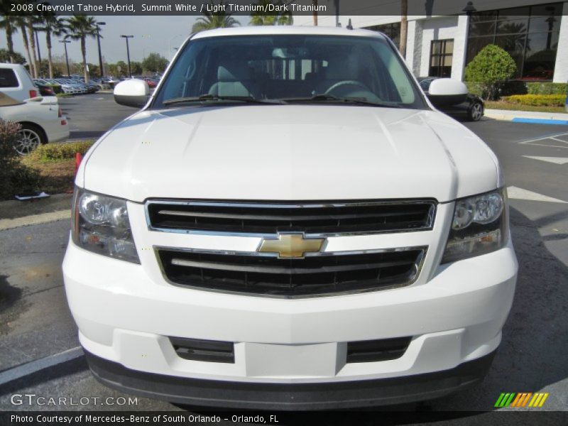 Summit White / Light Titanium/Dark Titanium 2008 Chevrolet Tahoe Hybrid