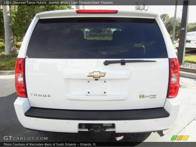 Summit White / Light Titanium/Dark Titanium 2008 Chevrolet Tahoe Hybrid